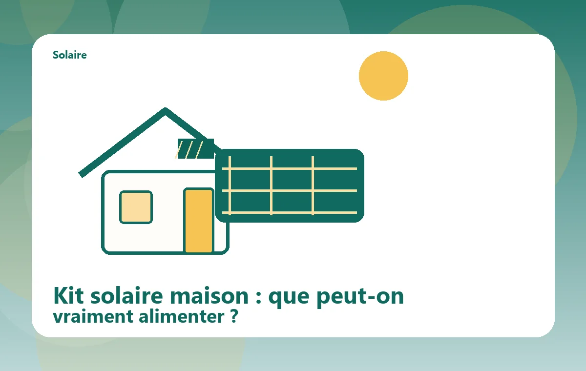 Kit solaire autoconsommation installé sur une maison
