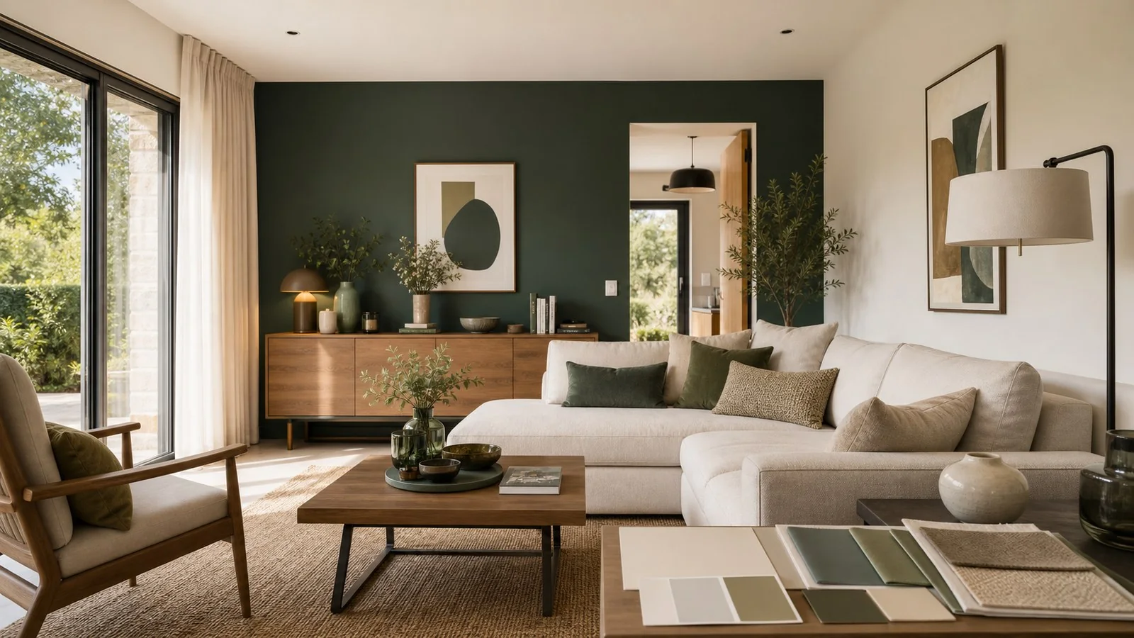 Peinture salon : quelles couleurs choisir ? - illustration Le Guide Habitat