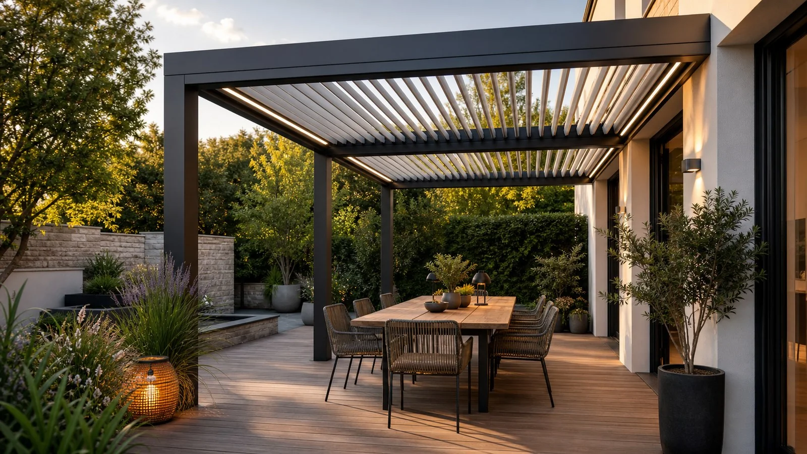 Pourquoi installer une pergola bioclimatique chez soi ? - illustration Le Guide Habitat